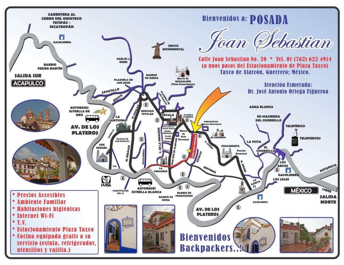 Posada Joan Sebastian 태스코 데 알라르콘 외부 사진